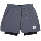 Saysky Pace 2 in 1 Shorts 5", Grey